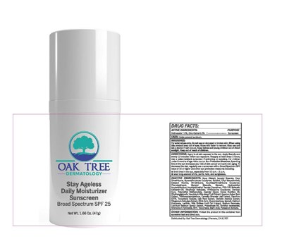 Stay Agelessdaily Moisturizer Sunscreen  Broad Spectrum Spf 25 (Oak Sp26.50u 201135 Stay Ageless Daily White Bottle (002))